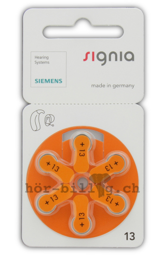 Siemens Signia S 13 Hörgerätebatterien 60 Stk.