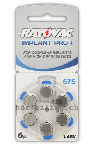 Ein Blister Rayovac Implant Pro + Cochlear
